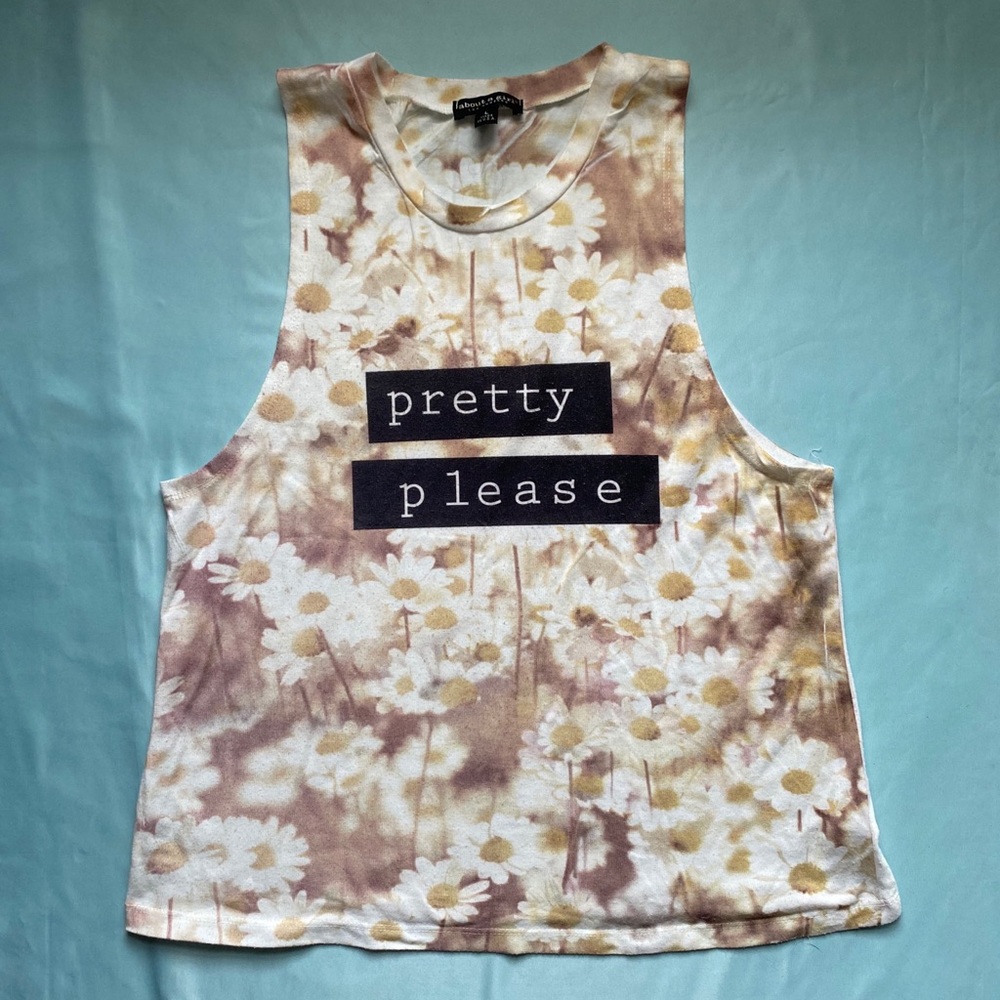 Pretty Please Sunflower Tank Top